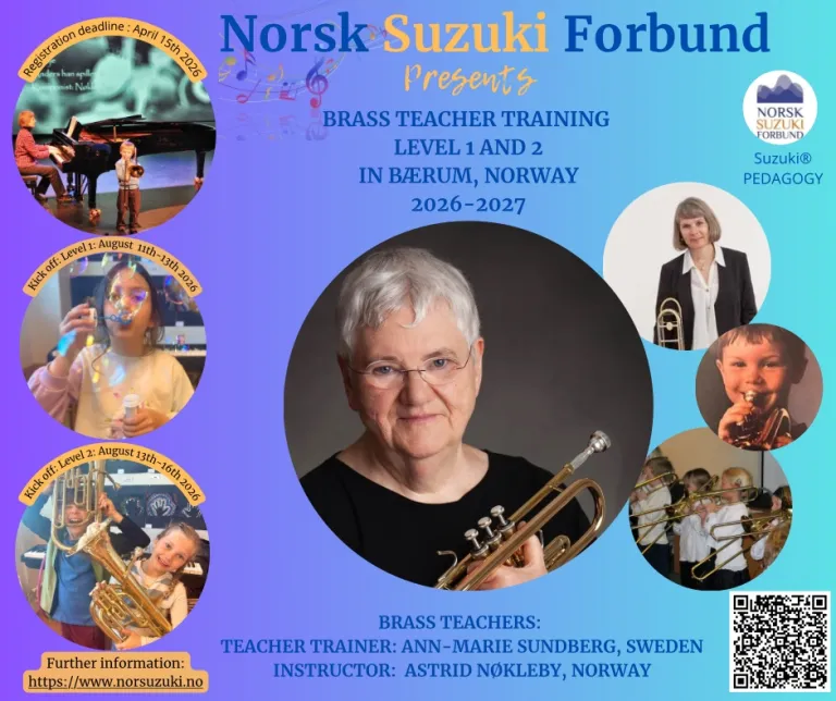 Påmelding åpnet for brasslærerkurs! Registration for brass TT!